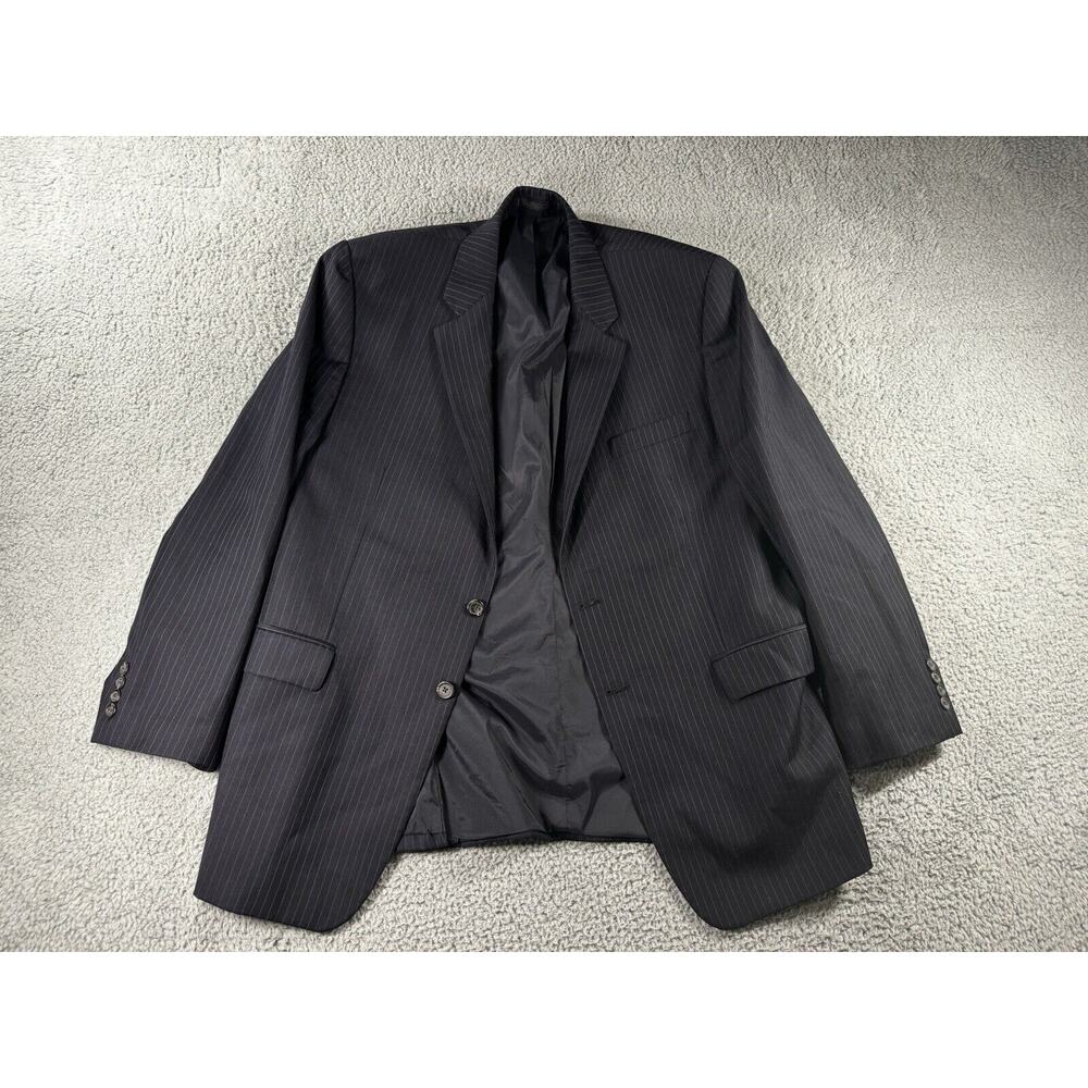 Lauren Ralph Lauren Sports Coat Men 46 R‎ Wool Pin Stripe Blazer Jacket